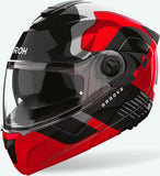 Casque Modulable Pour Moto Airoh Specktre - Specg55 Thermoplastic Hrt Rouge Gloss Groove Taille S