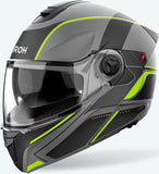 Casque Modulable Pour Moto Airoh Specktre - Specl31 Thermoplastic Hrt Jaune Mat Leaf Taille Xs