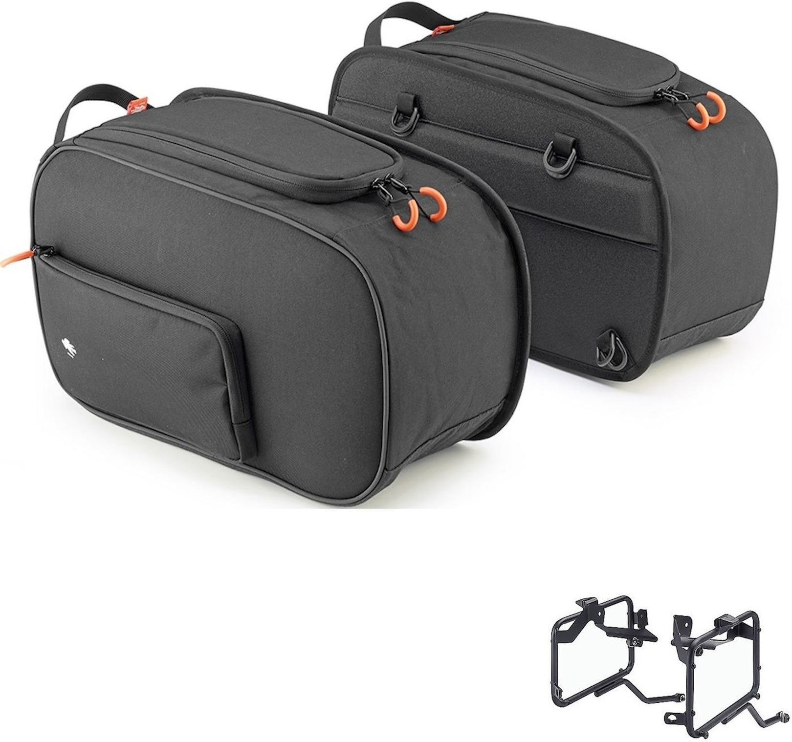 Side Bags St105 + Side Bags Holder - Kappa Moto Compatible With Triumph Bonneville T120 (2016-2023)