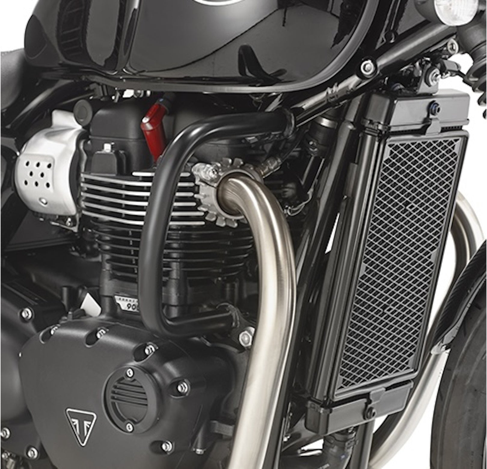 Black Engine Guard - Givi Compatible With Triumph Street Twin 900 (2016-2022)