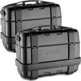 Monokey Trekker Black Side Cases - 66 Lt Trekker Aluminium - Givi Compatible With Bmw R 1100 Gs (1994-1999)