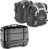 Trekker Canyon Black Top Case + Side Bags - 103 Lt Trekker Canyon Technopolymer - Givi Compatible With Suzuki Gsr 600 (2006-2011)