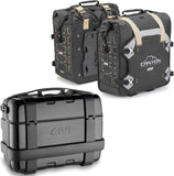 Top Case + Sacoches Cavalières Trekker Canyon Noir 103 Lt Trekker Canyon Technopolymères - Givi Compatible Avec Honda Nc 700 X (2012-2013)