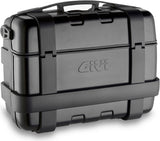 Monokey Trekker Black Aluminium Top Case - 33 Lt Trekker Aluminium - Givi Compatible With Piaggio Mp3 300 - 400 Touring (2011)