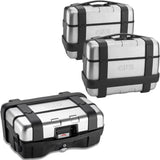 Trekker Top Case + Side Cases - 99 Lt Trekker Aluminium - Givi Compatible With Kawasaki Versys 650 (2022-2024)
