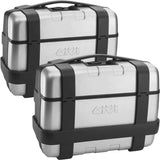 Monokey Trekker Side Cases - 66 Lt Trekker Aluminium - Givi Compatible With Yamaha Tracer 9 - Gt - Gt+ (2021-2024)