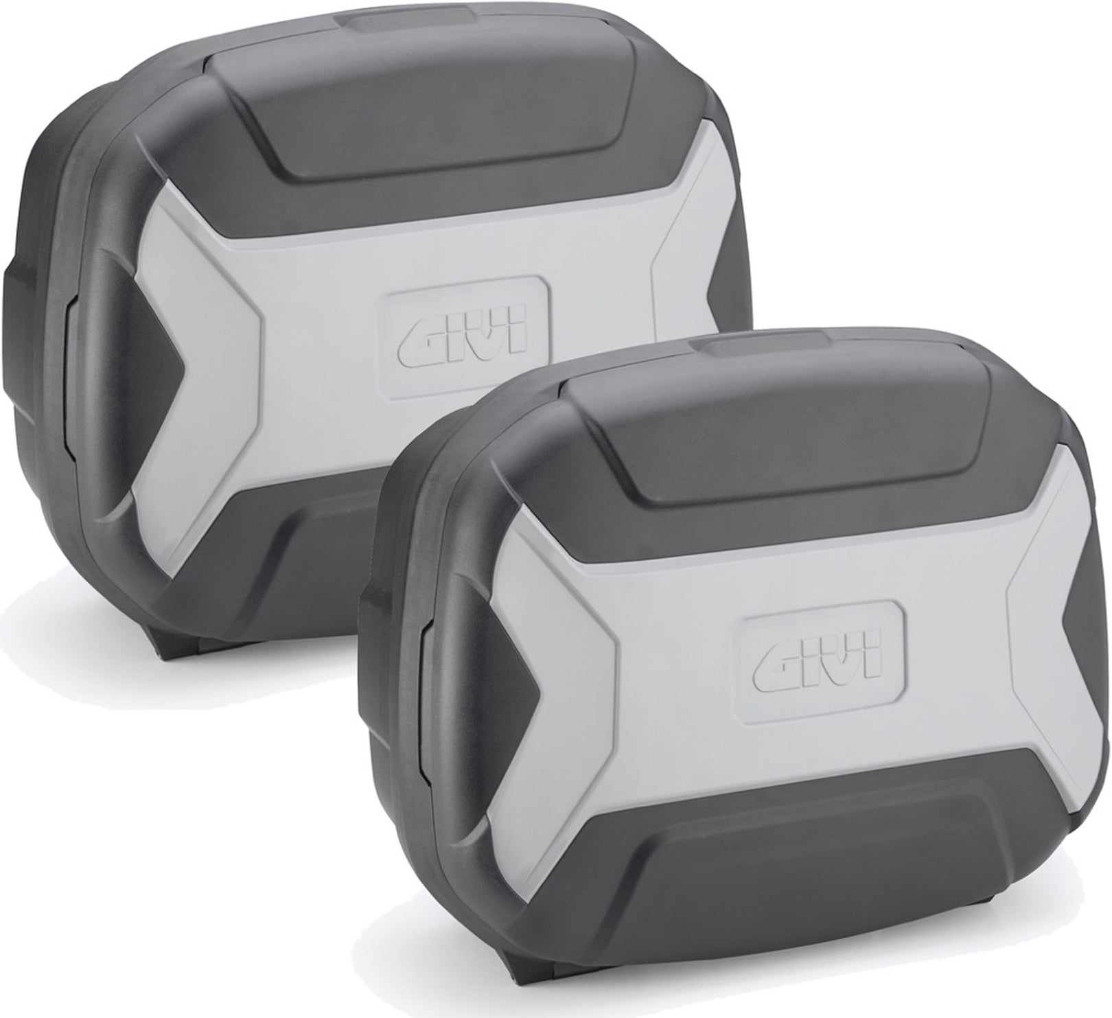Monokey Trekker Lite Gray Side Cases - 70 Lt Trekker Lite Technopolymer - Givi Compatible With Moto Guzzi V7 850 Stone (2021-2024)