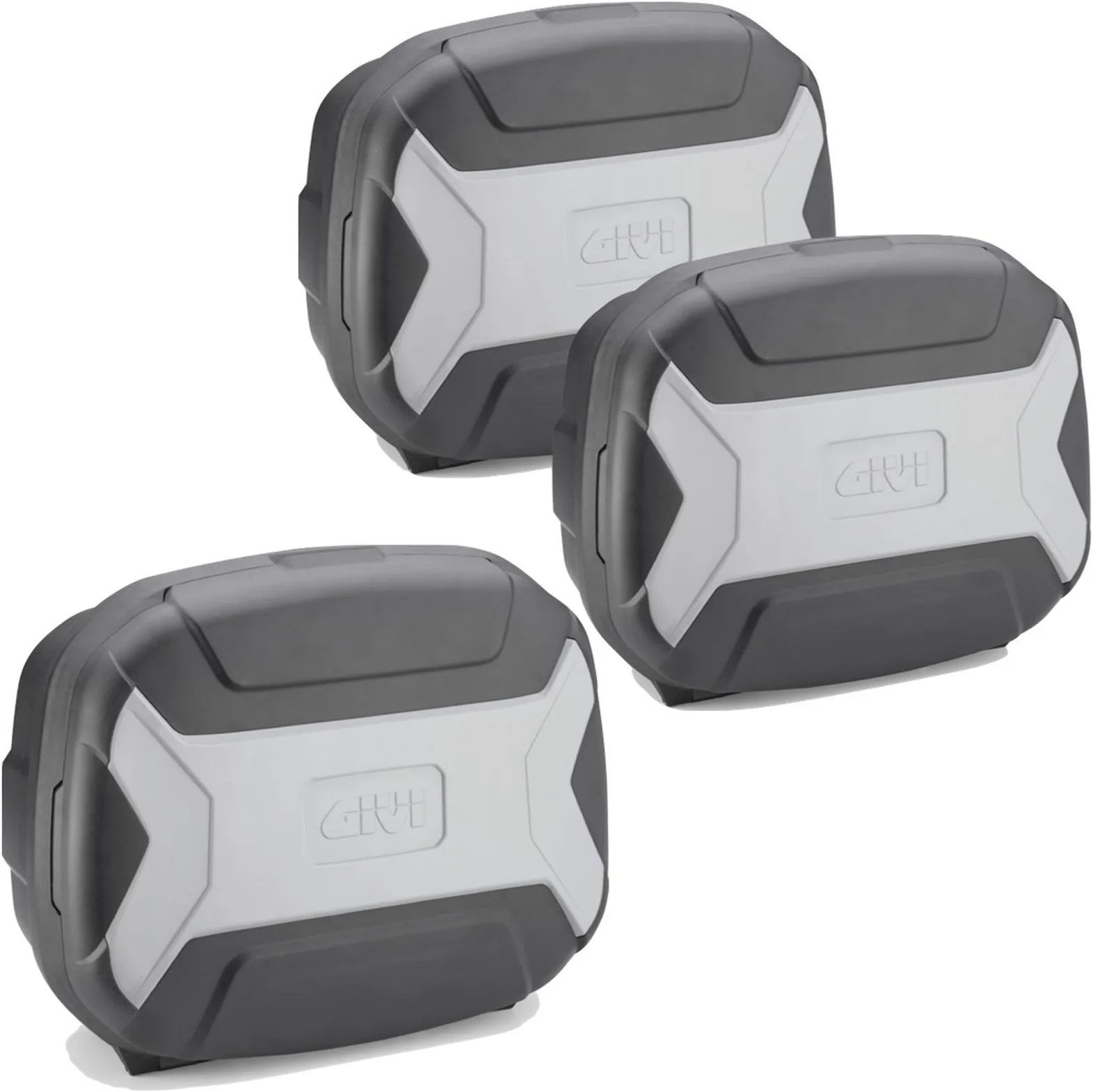 Top Case + Valises Laterales Trekker Lite Grigio 105 Lt Trekker Lite Technopolymères - Givi Compatible Avec Benelli Trk 702 (2023-2024)
