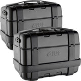 Monokey Trekker Black Side Cases - 92 Lt Trekker Aluminium - Givi Compatible With Triumph Bonneville T120 (2016-2024)