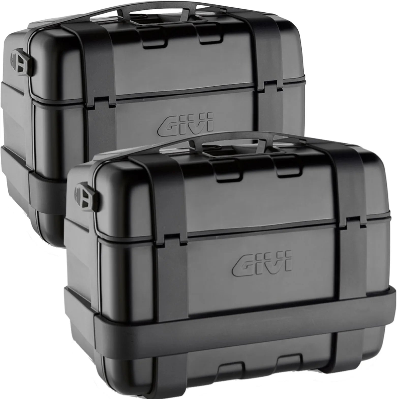 Valises Laterales Monokey Trekker Noir 92 Lt Trekker Aluminium - Givi Compatible Avec Ktm 790 Adventure (2019-2020)