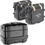 Top Case + Sacoches Cavalières Trekker Canyon Noir 96 Lt Trekker Canyon Technopolymères - Givi Compatible Avec Honda Cb 650 R (2021-2023)