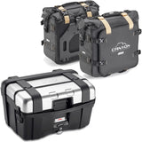 Top Case + Sacoches Cavalières Trekker Canyon 96 Lt Trekker Canyon Technopolymères - Givi Compatible Avec Yamaha Mt-07 (2018-2020)