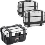 Top Case + Valises Laterales Trekker 138 Lt Trekker Aluminium - Givi Compatible Avec Benelli Trk 702 (2023-2024)