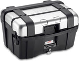Monokey Trekker Aluminium Top Case - 46 Lt Trekker Aluminium - Givi Compatible With Kawasaki Z 1000 Sx (2011-2016)