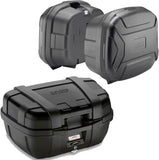 Top Case + Valises Laterales Trekker Lite Noir 122 Lt Trekker Lite Technopolymères - Givi Compatible Avec Honda Cb 500 X (2013-2016)