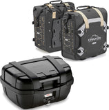 Top Case + Sacoches Cavalières Trekker Canyon Noir 122 Lt Trekker Canyon Technopolymères - Givi Compatible Avec Honda Nc 750 S - Dct (2014-2015)