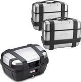 Top Case + Valises Laterales Trekker 144 Lt Trekker Aluminium - Givi Compatible Avec Honda Nc 750 S - Dct (2014-2015)