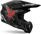 Casque Off-Road Pour Moto Airoh Twist 3 - Tw3A35 Thermoplastic Hrt Mat Arcade Taille Xl
