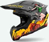 Casque Off-Road Pour Moto Airoh Twist 3 - Tw3Ad35 Thermoplastic Hrt Gloss Adventure Taille S