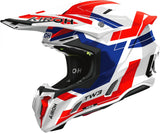 Casque Off-Road Pour Moto Airoh Twist 3 - Tw3Di18 Thermoplastic Hrt Bleu Rouge Gloss Dynasty Taille Xxl