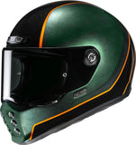 Casque Intégral Pour Moto Hjc V10 Advanced Fiberglass Composite Mc47 Hodu Taille 09 L