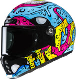 Casque Intégral Pour Moto Hjc V10 Advanced Fiberglass Composite Mc28 Squeeze Taille 09 L