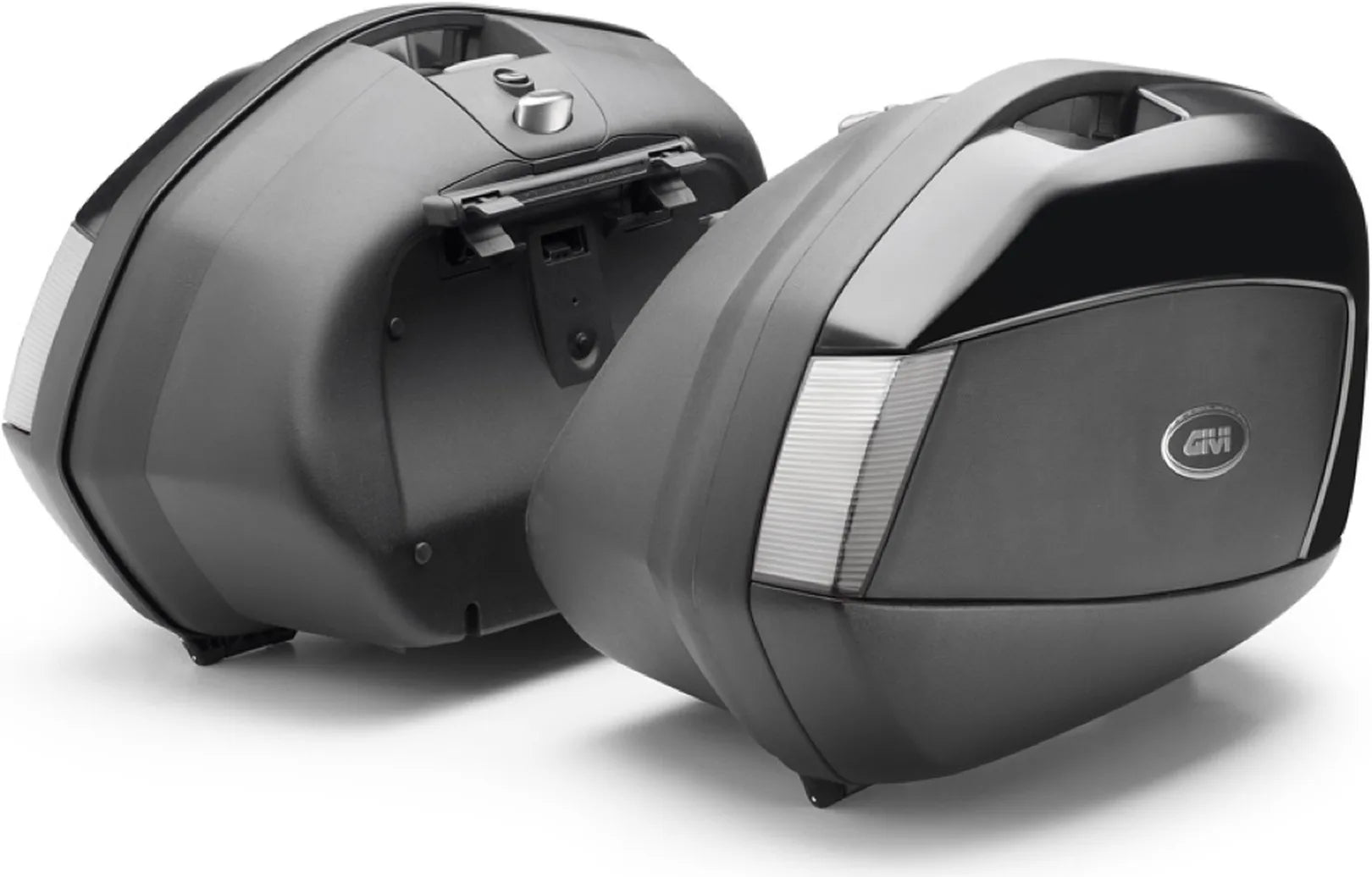 Valises Laterales Monokey Side Noir Tech 70 Lt Technopolymères - Givi Compatible Avec Suzuki Dl 650 V-Strom (2004-2011)