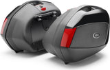Valises Laterales Monokey Side Noir 70 Lt Technopolymères - Givi Compatible Avec Suzuki Dl 650 V-Strom L2 L3 L4 L5 L6 (2011-2016)