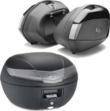 Top Case + Valises Laterales Noir Tech 110 Lt Technopolymères - Givi Compatible Avec Honda Cbf 500 (2004-2012)