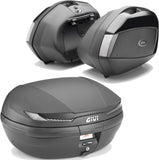 Arena Black Tech Top Case + Side Cases - 110 Lt Arena Technopolymer - Givi Compatible With Moto Guzzi V 100 Mandello 1000 (2022-2024)