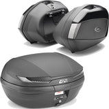 Top Case + Valises Laterales Arena Noir Tech 110 Lt Arena Technopolymères - Givi Compatible Avec Honda Cb 500 X (2019-2023)