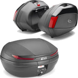 Top Case + Valises Laterales Arena Noir 110 Lt Arena Technopolymères - Givi Compatible Avec Honda Cbf 600 S - N (2004-2012)