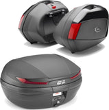 Arena Black Top Case + Side Cases - 110 Lt Arena Technopolymer - Givi Compatible With Moto Guzzi V 100 Mandello 1000 (2022-2024)