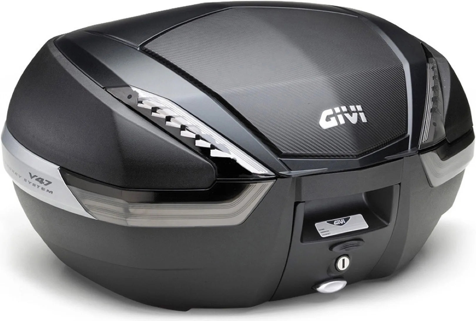 Top Case Monokey Carbon Look Tech 47 Lt Technopolymères - Givi Compatible Avec Ktm 790 Adventure R (2019-2020)