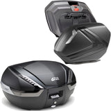 Top Case + Valises Laterales Carbon Look Tech 121 Lt Technopolymères - Givi Compatible Avec Moto Guzzi V 100 Mandello 1000 (2022-2024)
