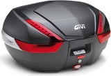 Monokey Carbon Look Top Case - 47 Lt Technopolymer - Givi Compatible With Honda Cb 500 X (2019-2023)