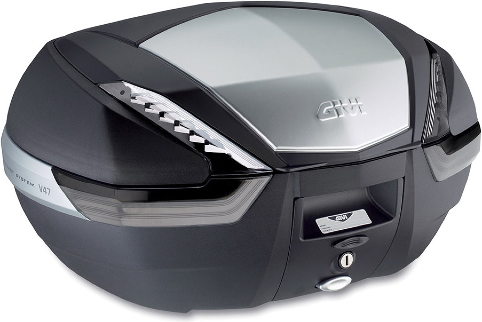 Monokey Silver Tech Top Case - 47 Lt Technopolymer - Givi Compatible With Niu Fqi 500 (2025)