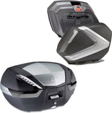 Silver Tech Top Case + Side Cases - 121 Lt Technopolymer - Givi Compatible With Moto Guzzi V 100 Mandello 1000 (2022-2024)