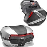 Top Case + Valises Laterales Maxia 5 Argent 132 Lt Maxia 5 Technopolymères - Givi Compatible Avec Honda Cbf 1000 - Abs (2006-2009)