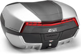 Top Case Monokey Maxia 5 Argent 58 Lt Maxia 5 Technopolymères - Givi Compatible Avec Honda Cbf 500 (2004-2012)