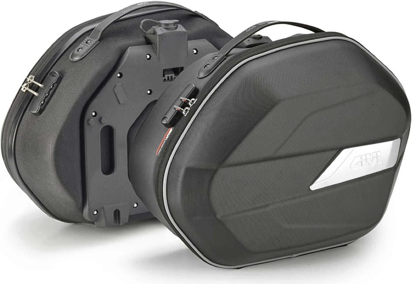 Sacoches Cavalières Monokey Noir 50 Lt Technopolymères - Givi Compatible Avec Cfmoto 450 Mt (2024)
