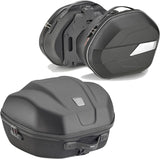 Top Case + Sacoches Cavalières Noir 84 Lt Technopolymères - Givi Compatible Avec Honda Nc 750 S - Dct (2014-2015)