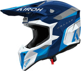 Casque Off-Road Pour Moto Airoh Wraaap - Wrac18 Thermoplastic Hrt Bleu Gloss Conquer Taille Xs