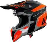 Casque Off-Road Pour Moto Airoh Wraaap - Wrac32 Thermoplastic Hrt Orange Mat Conquer Taille M