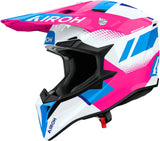 Casque Off-Road Pour Moto Airoh Wraaap - Wrav54 Thermoplastic Hrt Rose Gloss Vision Taille Xs