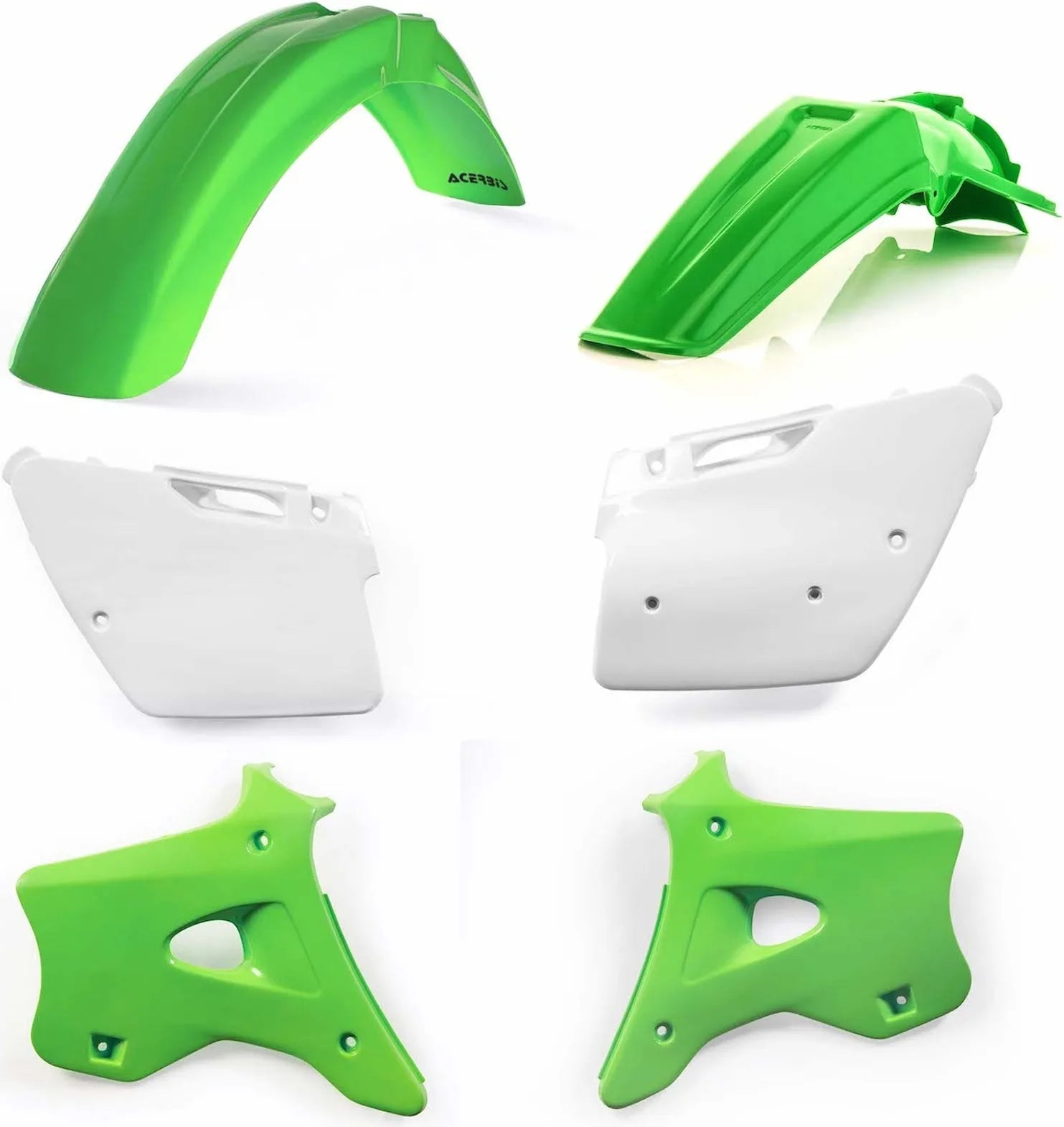Kit Cache Carenage - Acerbis Compatible Avec Kawasaki Kx 125 2T (1994-1998)