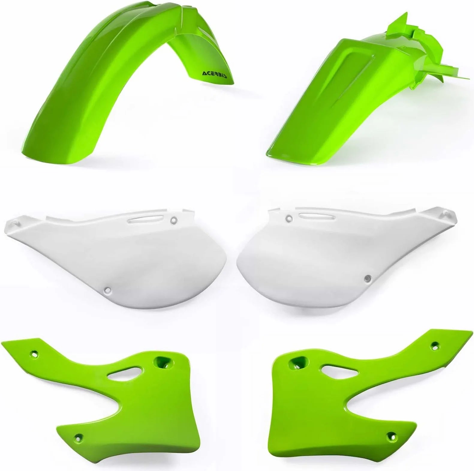 Kit Cache Carenage - Acerbis Compatible Avec Kawasaki Kx 250 2T (1999-2002)