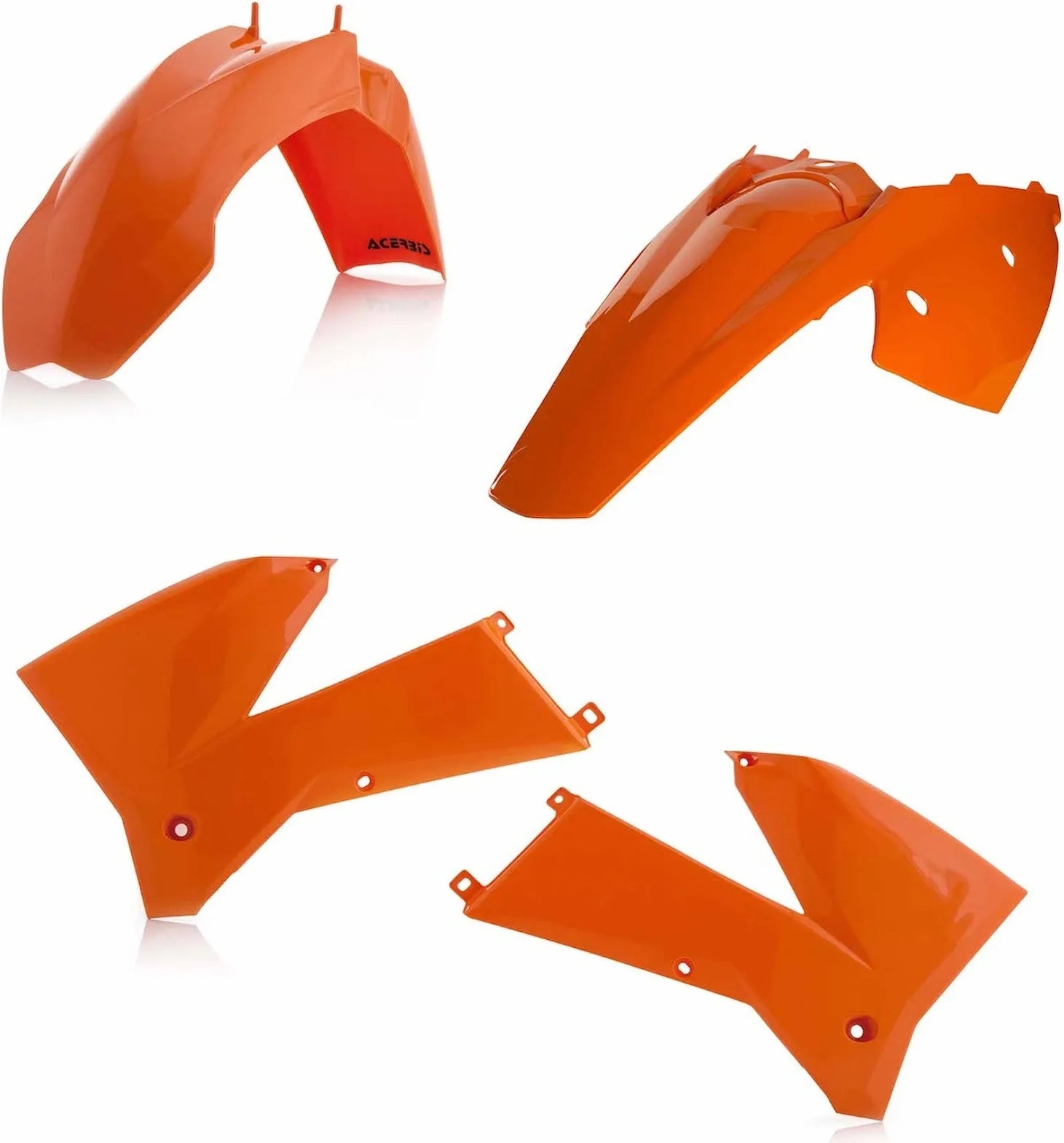 Kit Cache Carenage - Acerbis Compatible Avec Ktm 125 Exc (2005-2007)