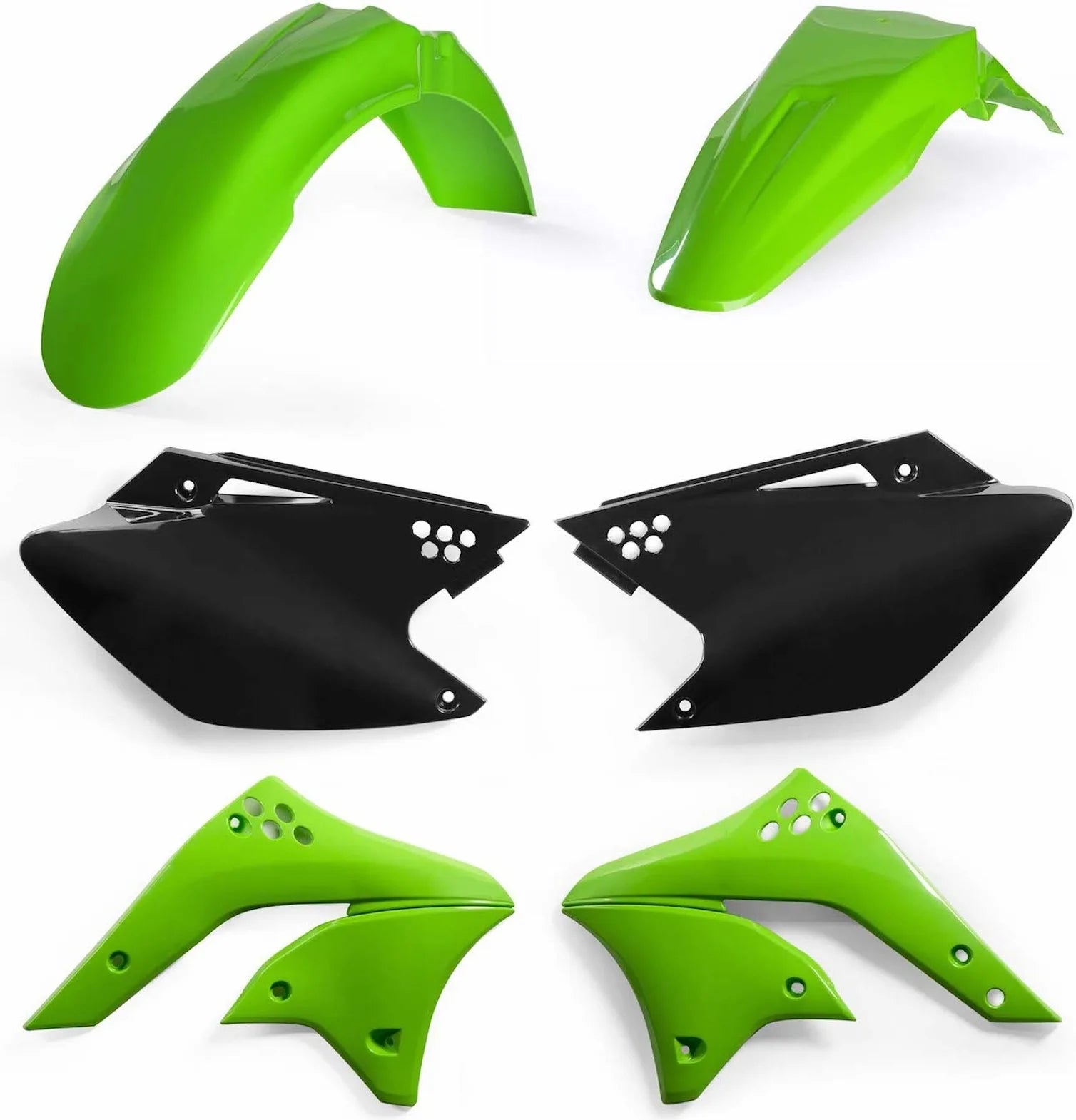 Kit Cache Carenage - Acerbis Compatible Avec Kawasaki Kxf 250 (2006-2008)