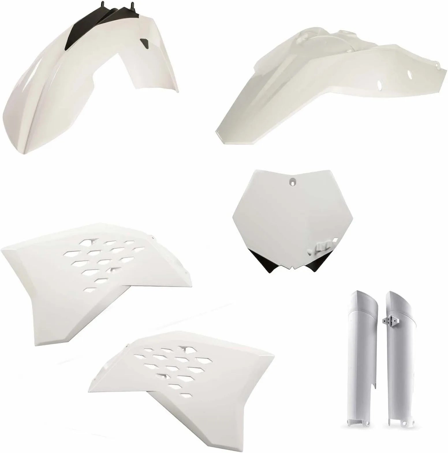 Kit Cache Carenage Complete - Acerbis Compatible Avec Ktm 350 Sx-F (2007-2010)